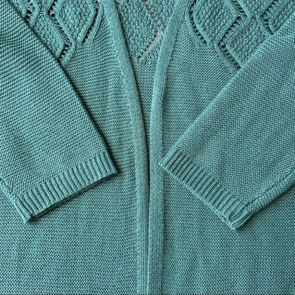 Northern Reflections Lightweight Aran Knit Open Front Cardigan - Picture 5 of 16